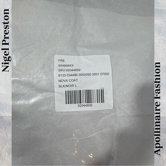 FREE PEOPLE BY NIGEL PRESTON NOVA BLACK LEATHER JACKET LARGE NWT - Picture 9 of 9